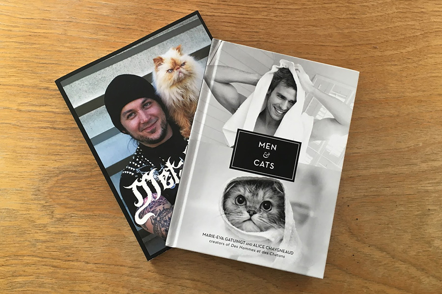 秋思なう若い男と若い猫／海外秀逸猫と男の写真集２冊「METAL CATS」「MEN ＆ CATS」／三軒茶屋の保護猫カフェ Cat’s Meow Books(キャッツ ミャウ ブックス)